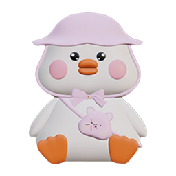 Pink Ducky (Shoulder)