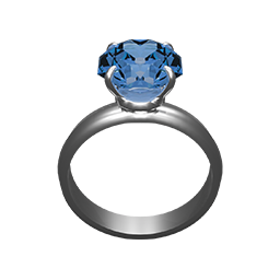 Eternal Love Diamond Ring Blue