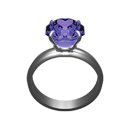 Eternal Love Diamond Ring Purple